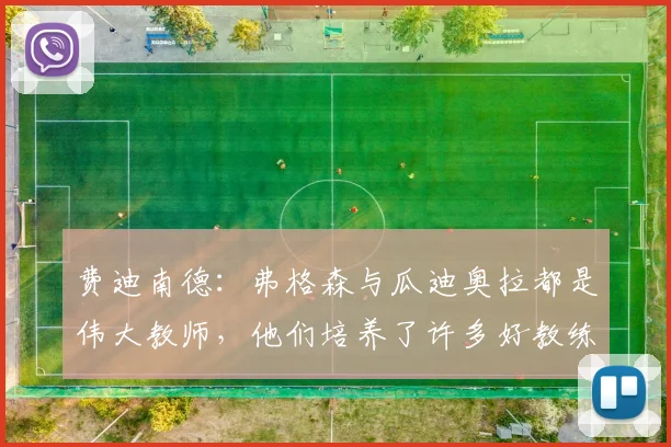 费迪南德：弗格森与瓜迪奥拉都是伟大教师，他们培养了许多好教练